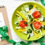 11weight loss: plate of salad and diet plan