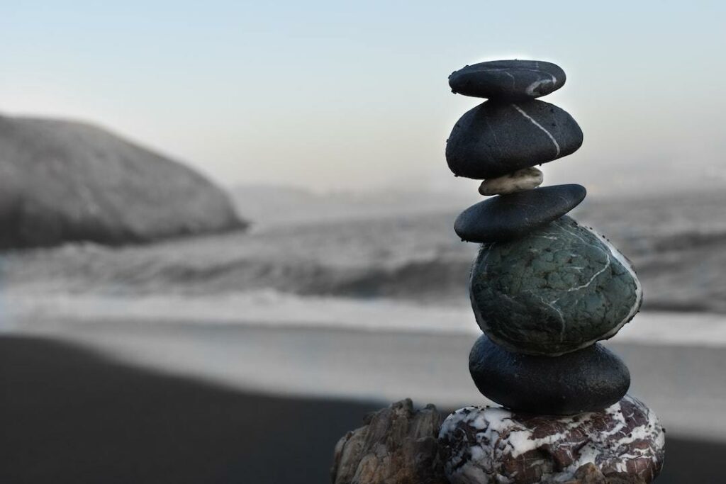 stones for balance and meditation
