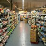 11processed and packaged foods in grocery store