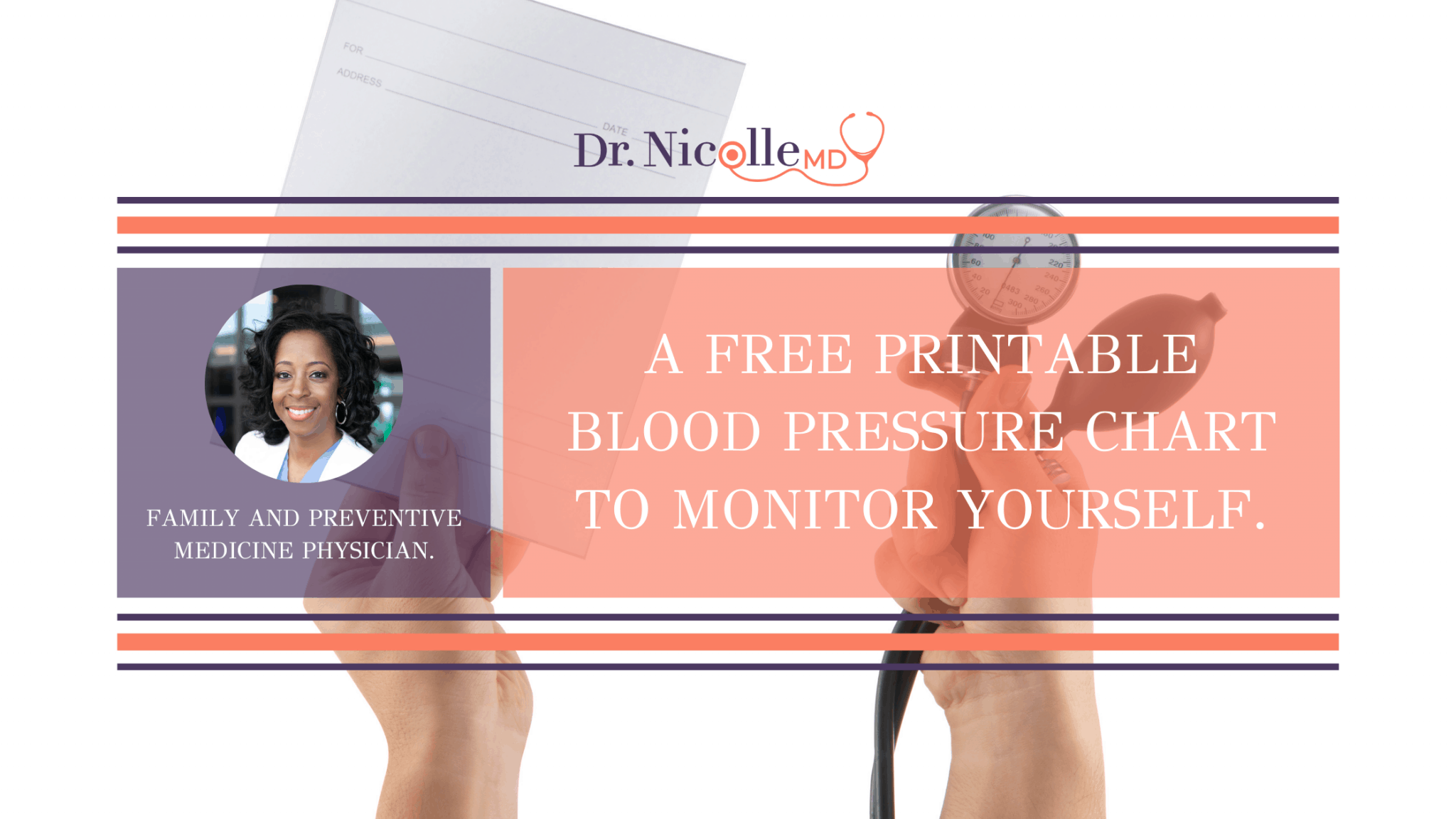 A Free Printable Blood Pressure Chart to Monitor Yourself Dr. Nicolle