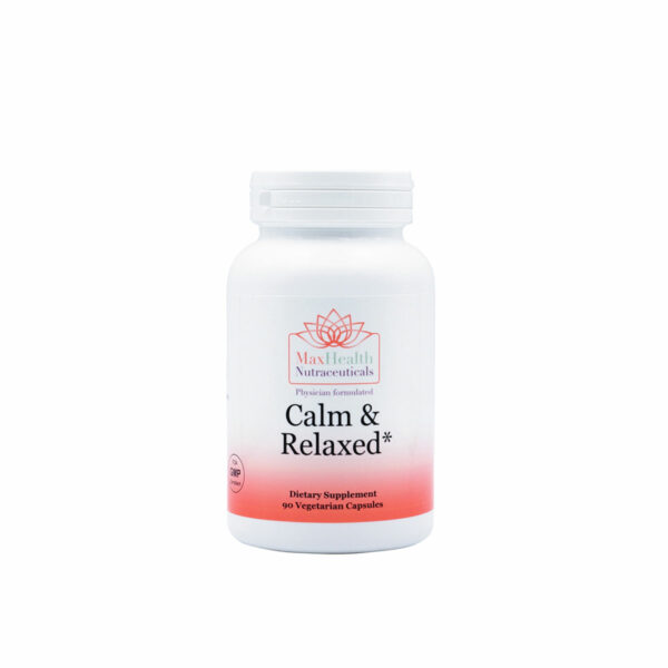 Calm and Relaxed with 5HTP, GABA, Theanine, Taurine, Rhodiola