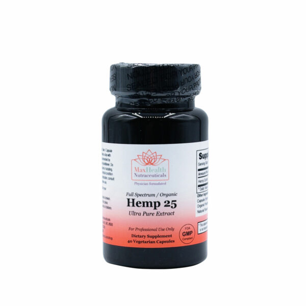 Full Spectrum Organic Hemp 25mg Capsules Ultra Pure Extract