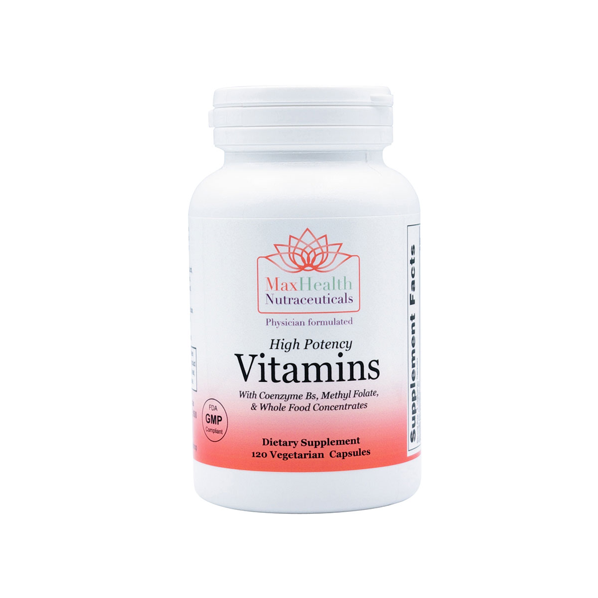 11High Potency Vitamins with Coenzyme Bs, Methyl Folate, and Whole Food Concentrates 120s Capsules
