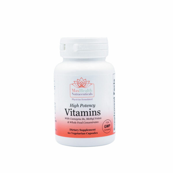 High Potency Vitamins with Coenzyme Bs, Methyl Folate, and Whole Food Concentrates 60 Capsules