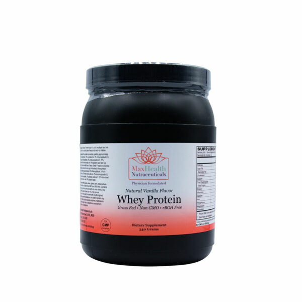 Vanilla Whey Protein Grass fed, Non GMO, rBGH Free