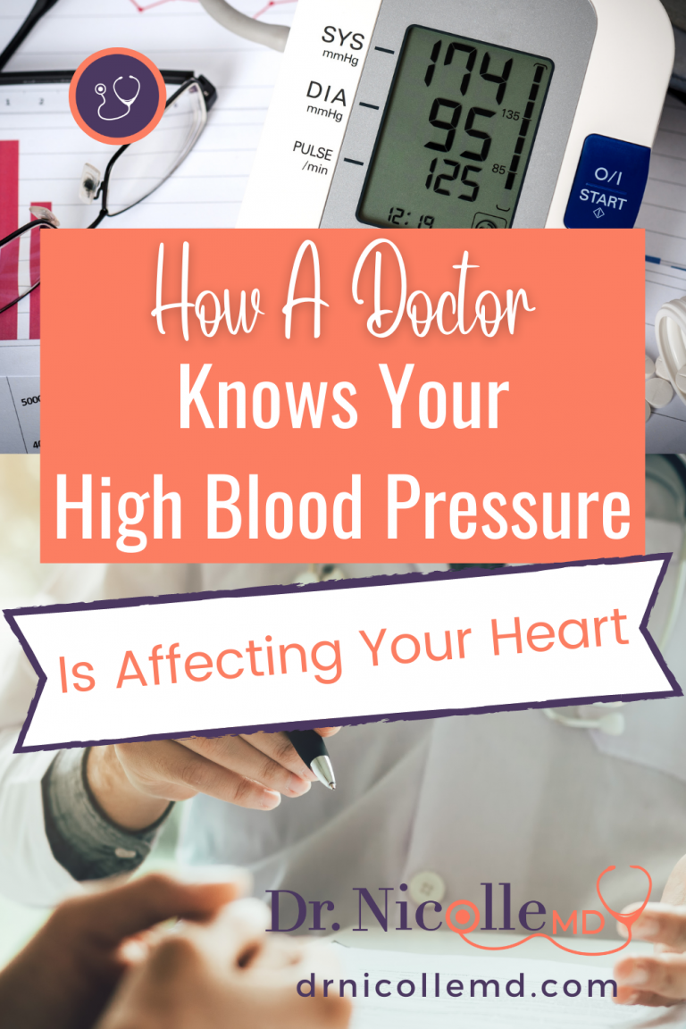 how a doctor knows your high blood pressure is affecting your heart