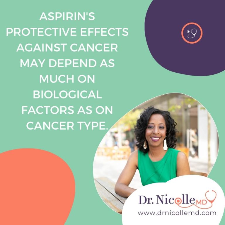 Aspirin's protective effects against cancer may depend